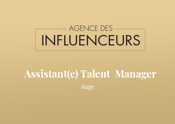 offre - stage influence manager