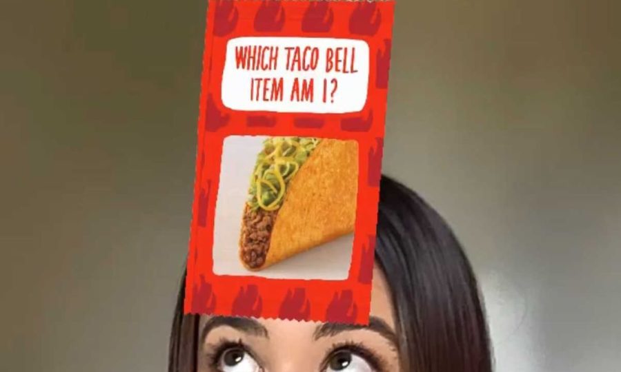 Filtre Instagram en réalité augmentée Taco Bell