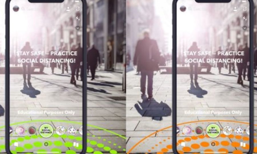 Snapchat distanciation sociale