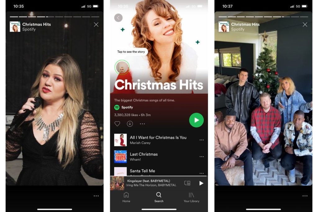 Spotify teste les stories Artistes