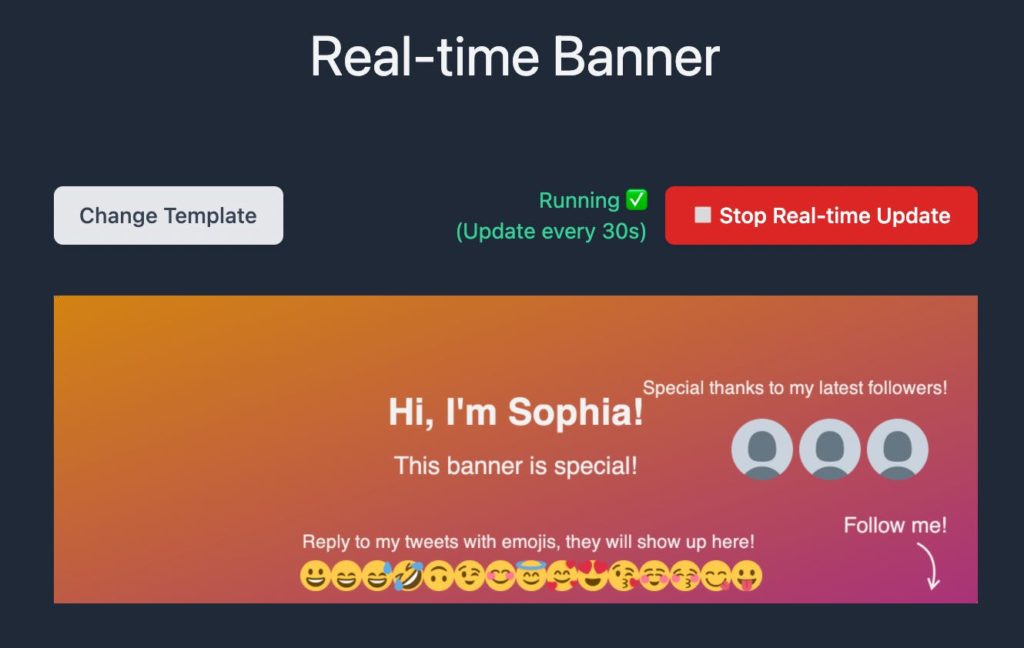 Real Time Banner